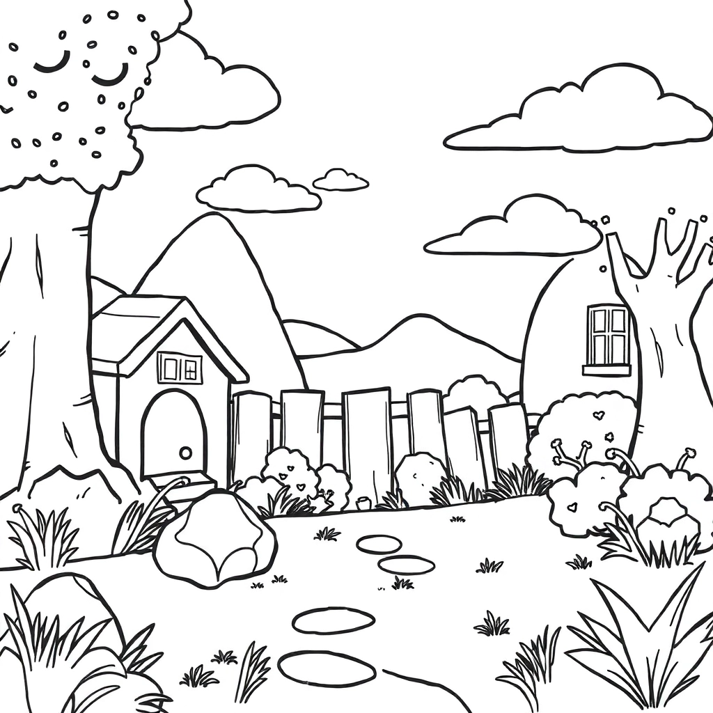 恐怖的场景 Páginas para Colorear