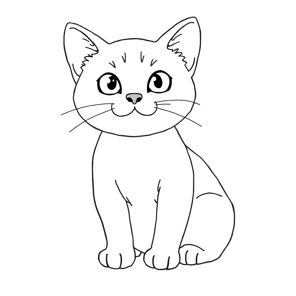 cat صفحات التلوين