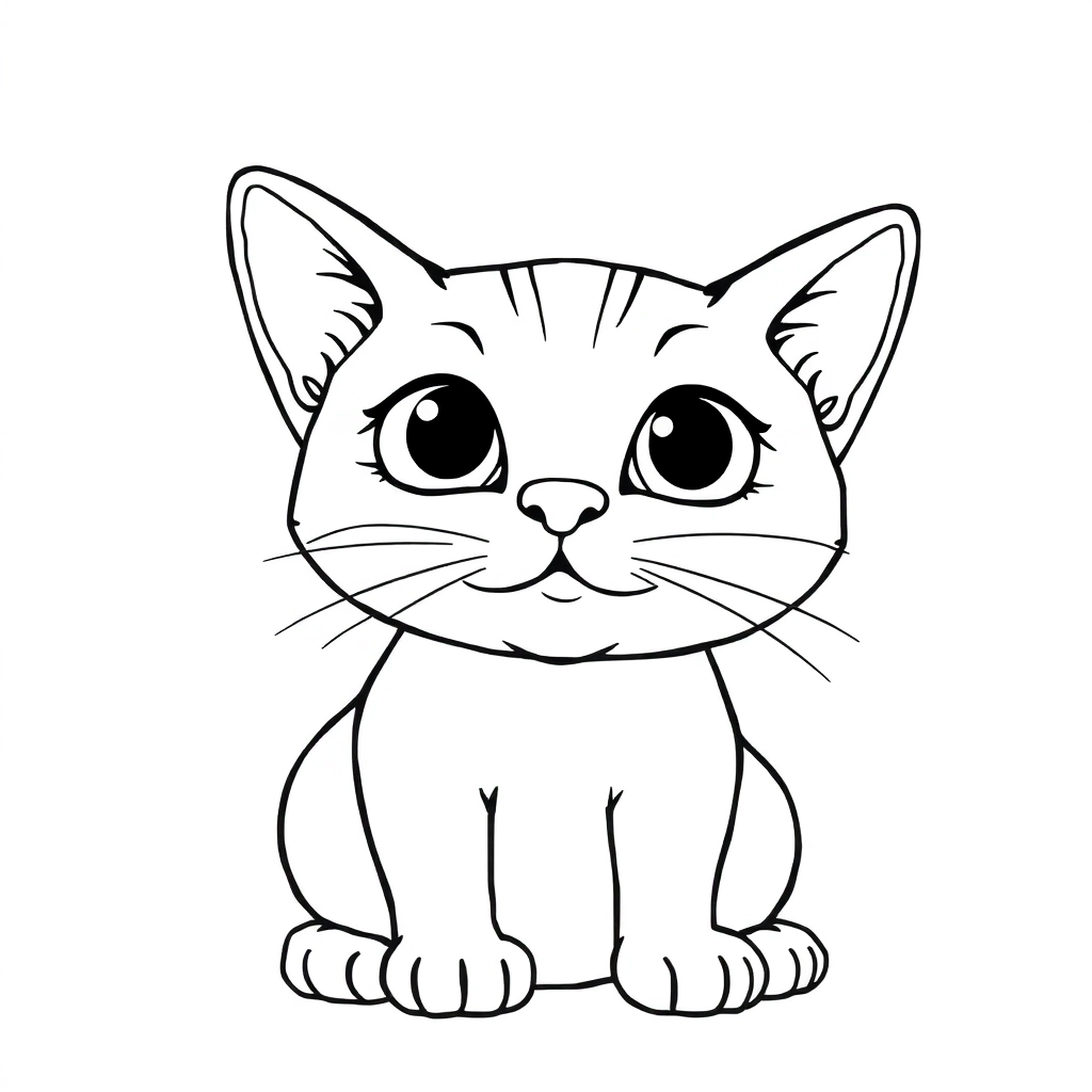 cat صفحات التلوين