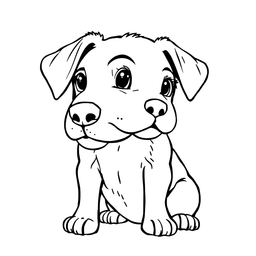 dog صفحات التلوين