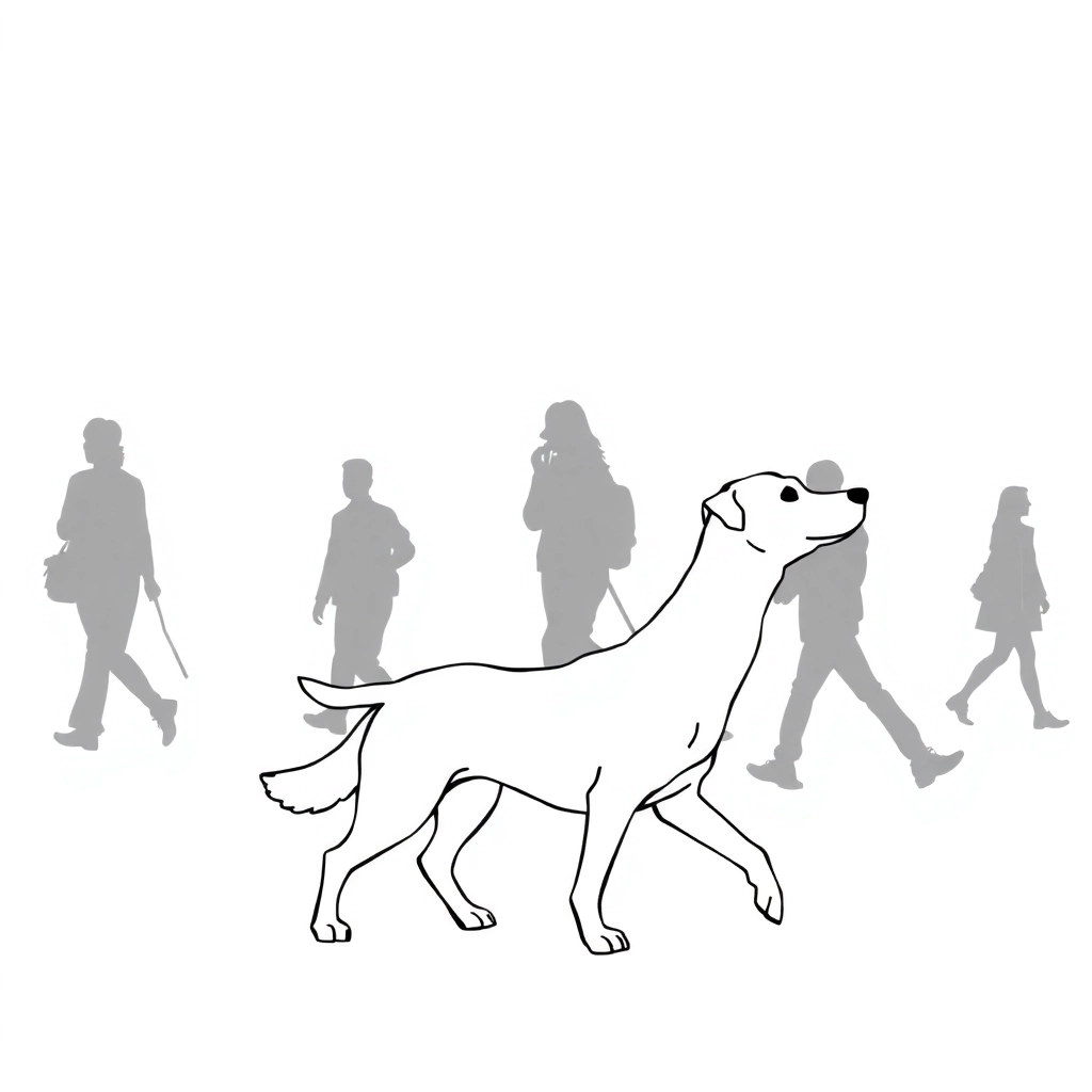dog and people walk silhouette صفحات التلوين