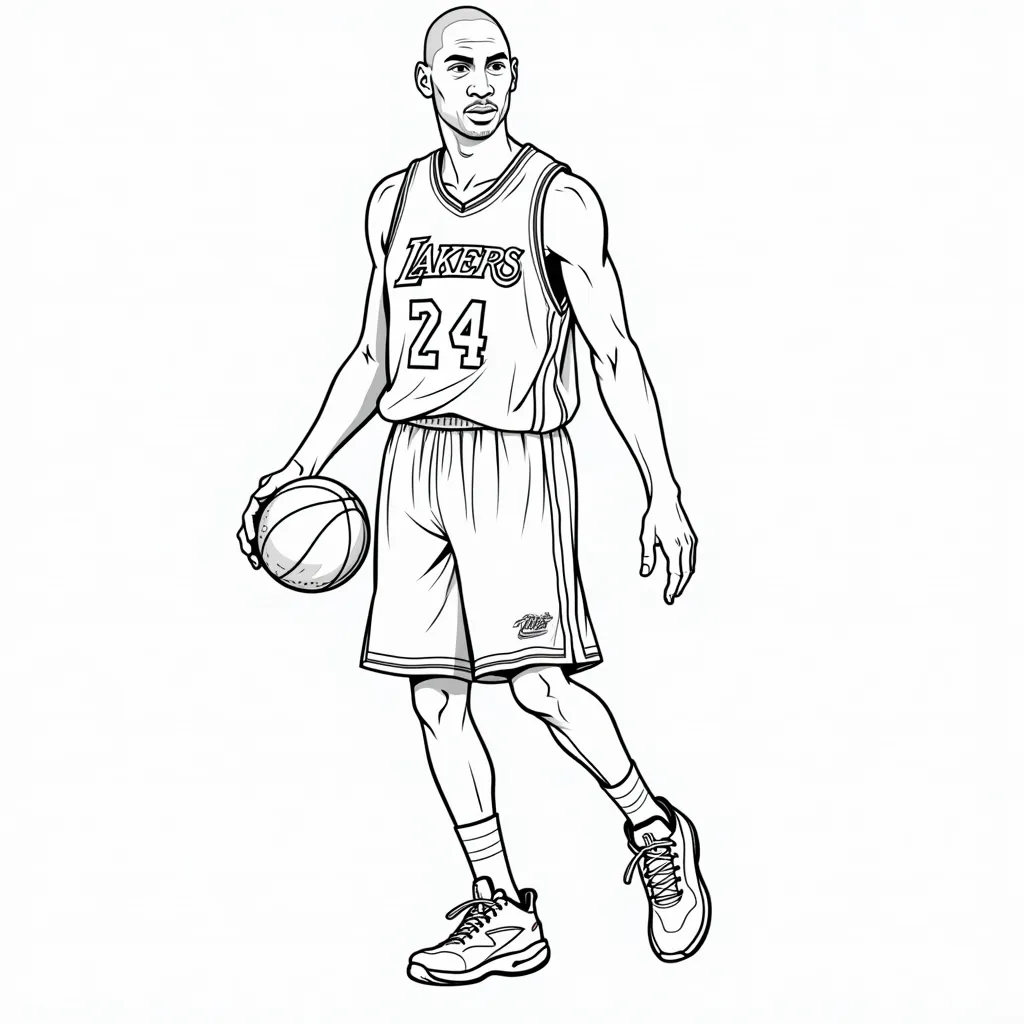 Kobe Bryant coloring pages