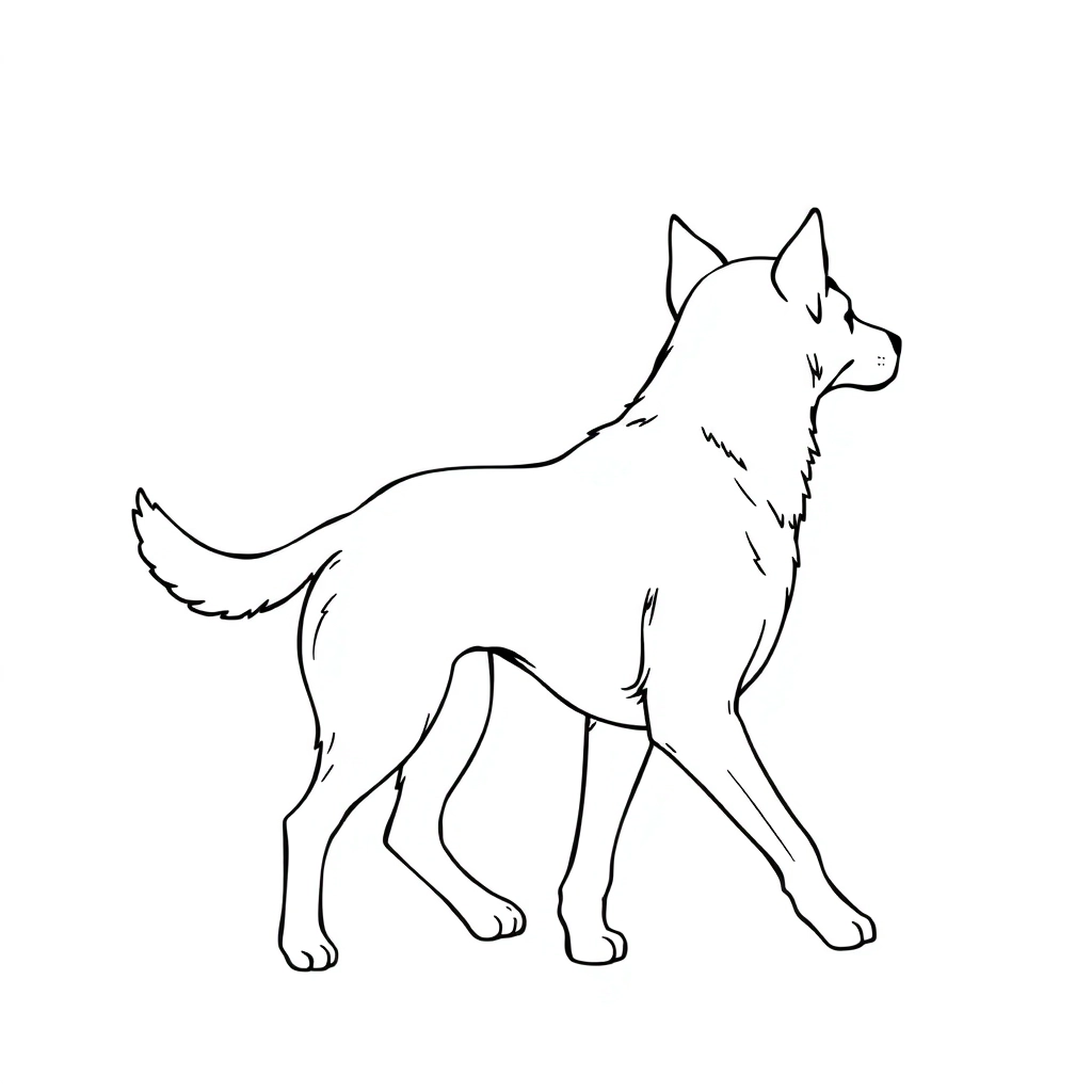Back view of walking a dog and men صفحات التلوين