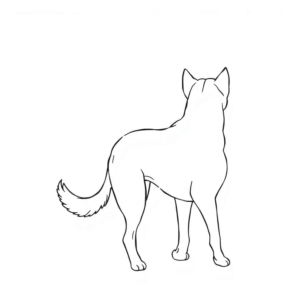 Back view of walking a dog and men صفحات التلوين