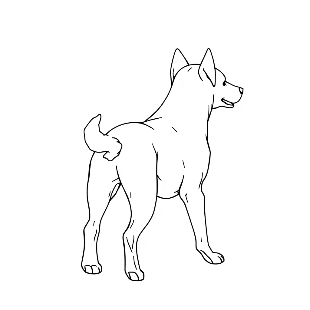Back view of walking a dog and men صفحات التلوين