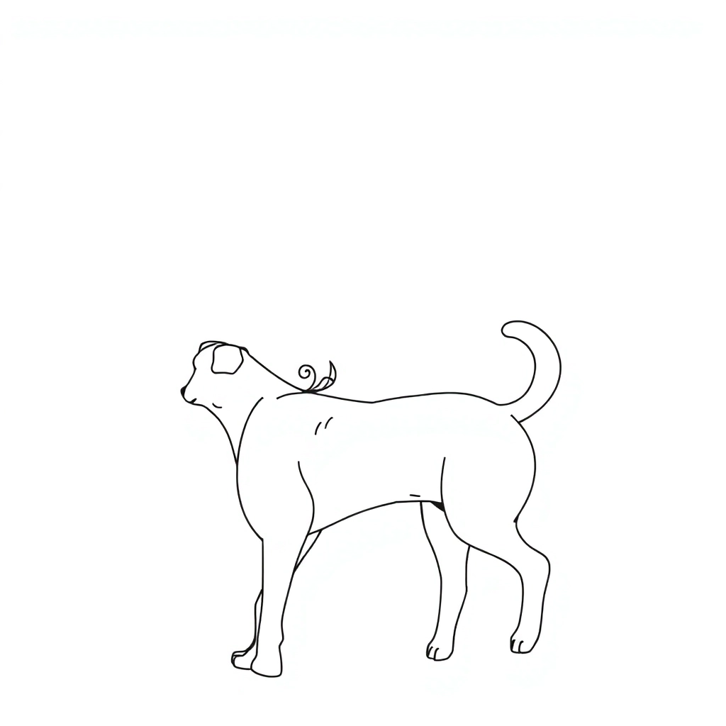 men walking with dog back view Coloring Pages