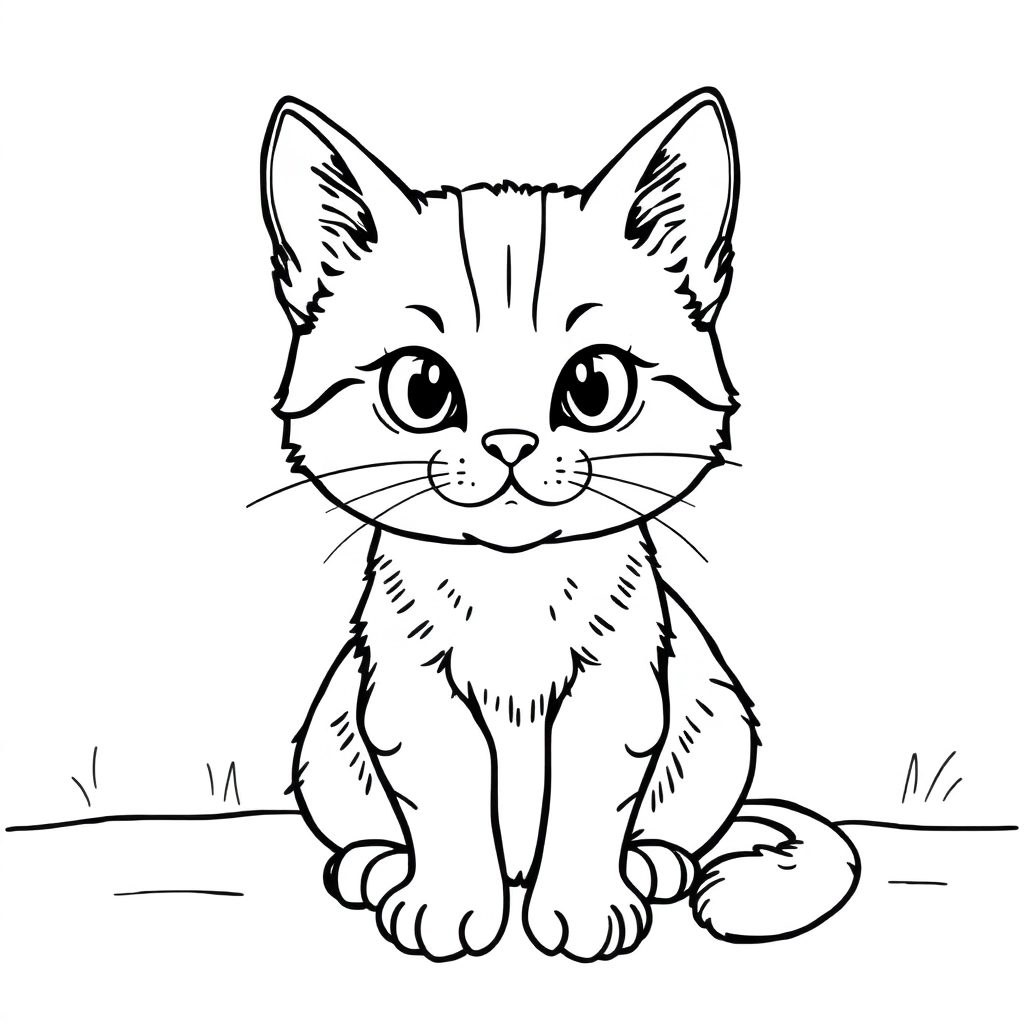 猫猫 Páginas para Colorear