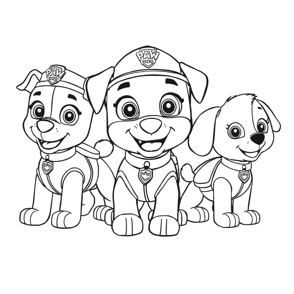 Paw Patrol صفحات التلوين