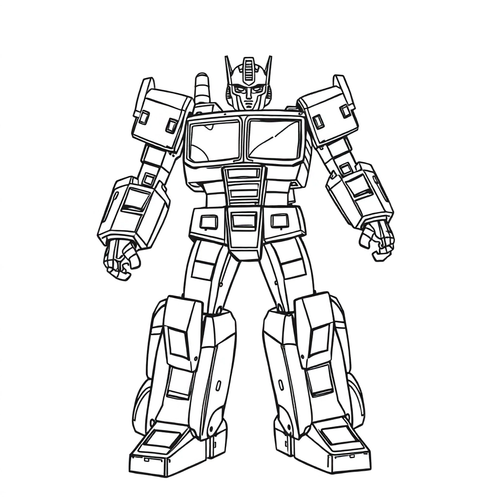变形金钢 Coloring Pages