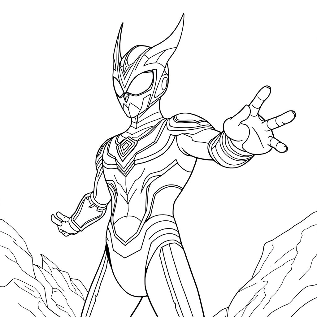 迪迦奥特曼 Coloring Pages