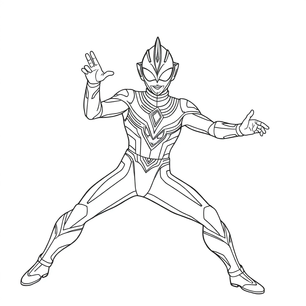 迪迦奥特曼 Coloring Pages