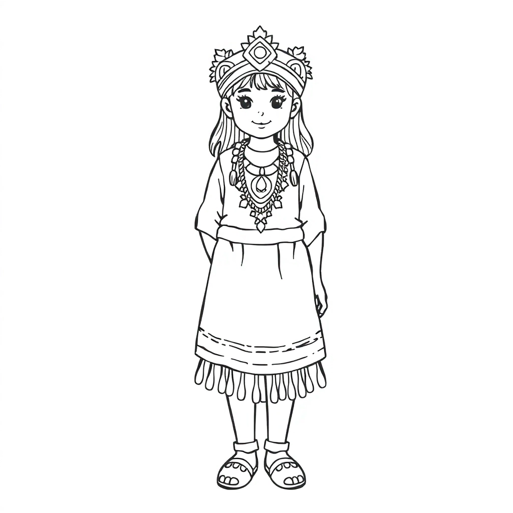 苗族维吾尔族蒙古族壮族服饰特点民俗 Páginas para Colorear