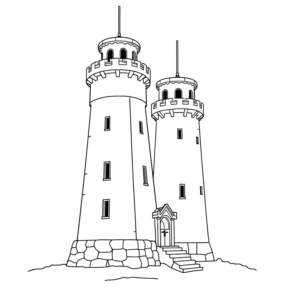 Minority watchtowers صفحات التلوين