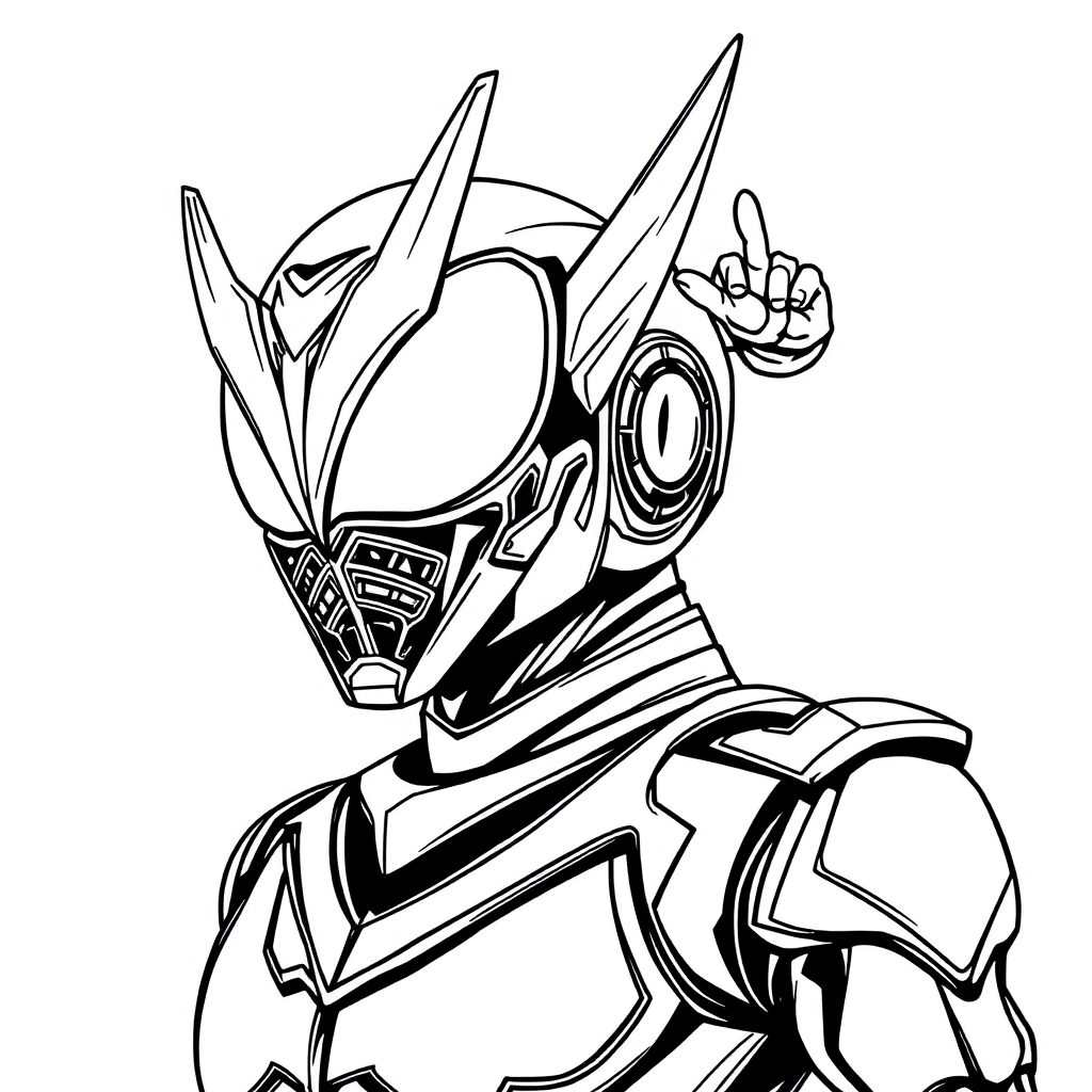 Kaman rider صفحات التلوين
