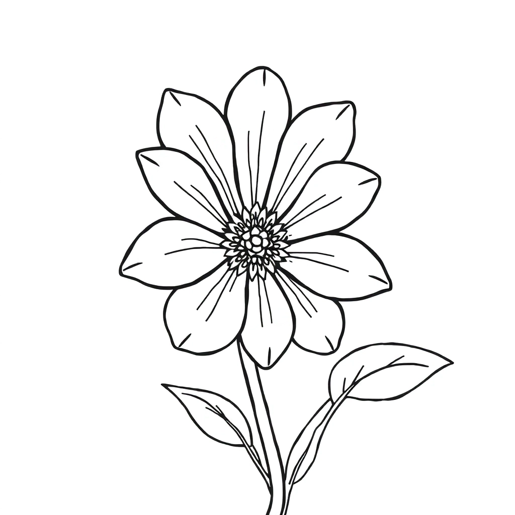 花 Páginas para Colorear