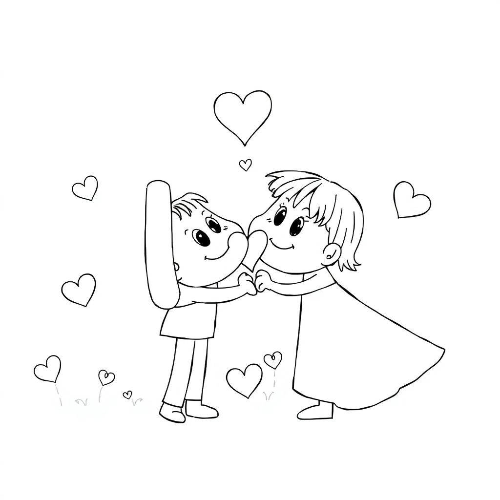 do love صفحات التلوين