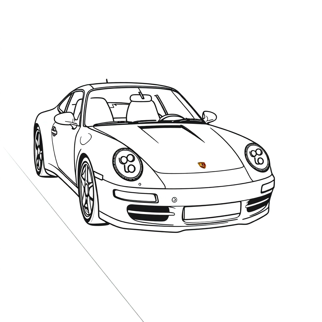 Porsche 911 turbos Páginas para Colorear