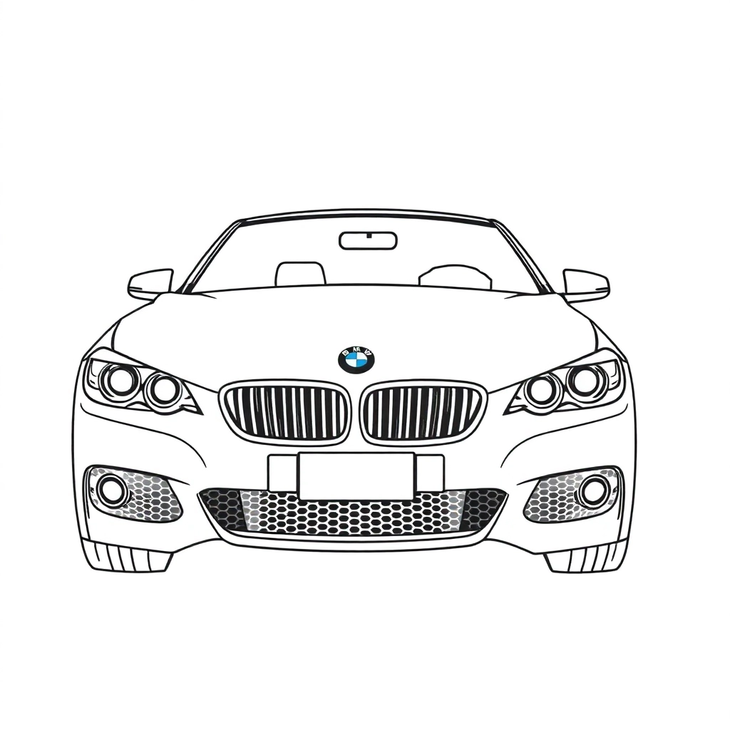 宝马330Li Coloring Pages