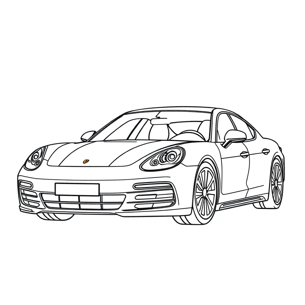 保时捷帕拉梅拉 Coloring Pages