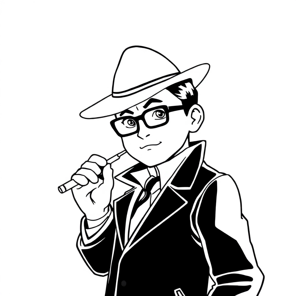 毛利小五郎 Coloring Pages