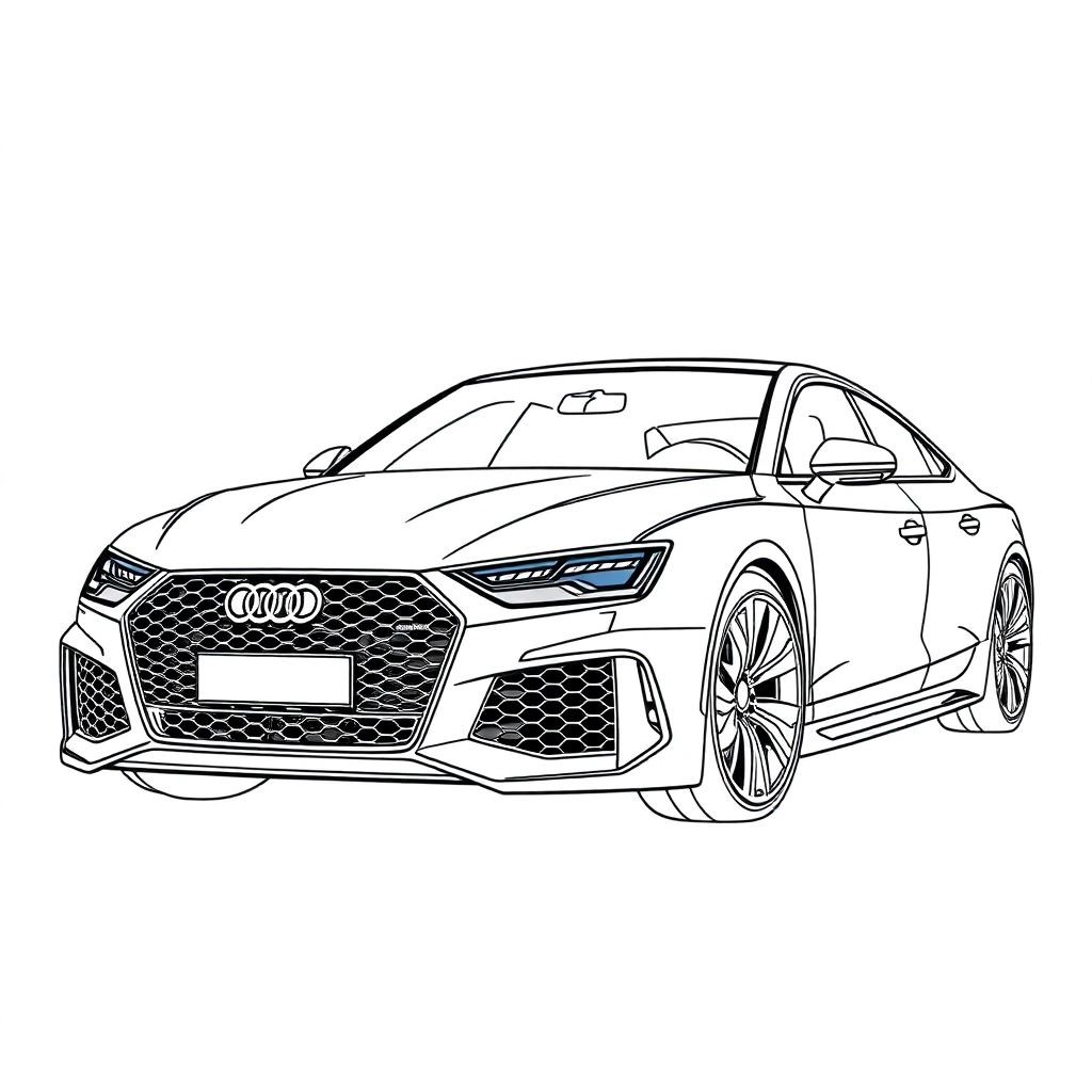 AudiRS7 Coloring Pages