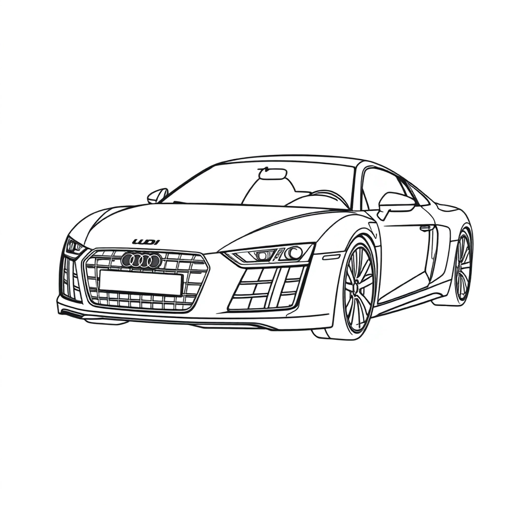 AudiR8 Coloring Pages