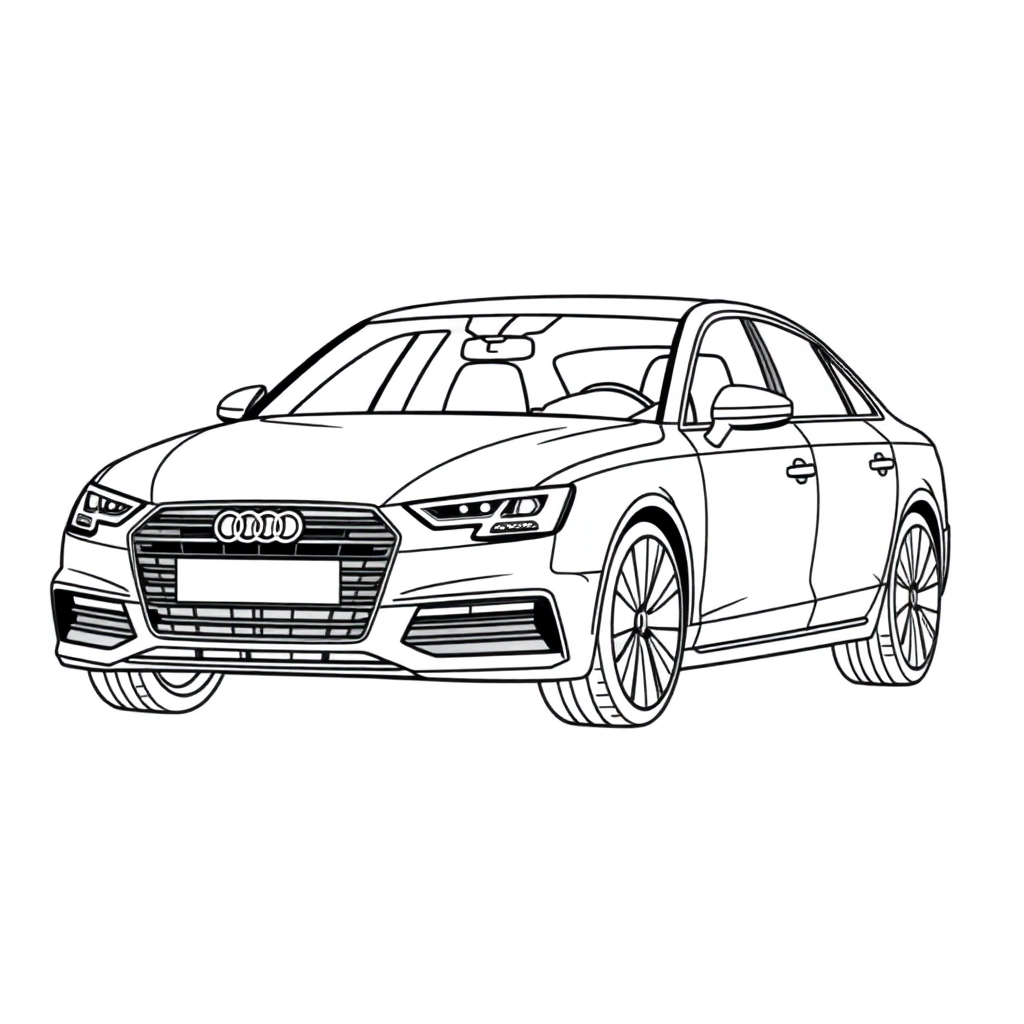 AudiA4L Coloring Pages