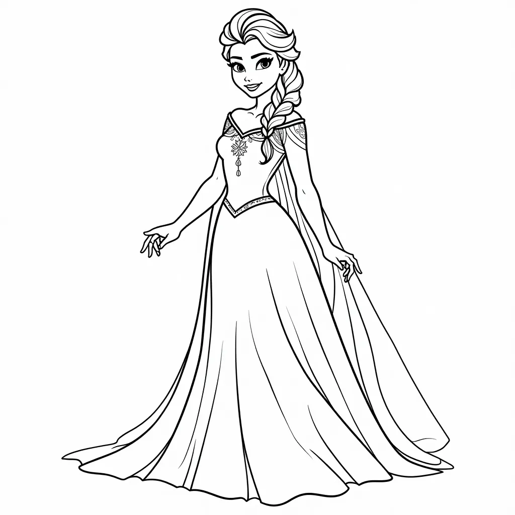 Princess Elsa coloring pages