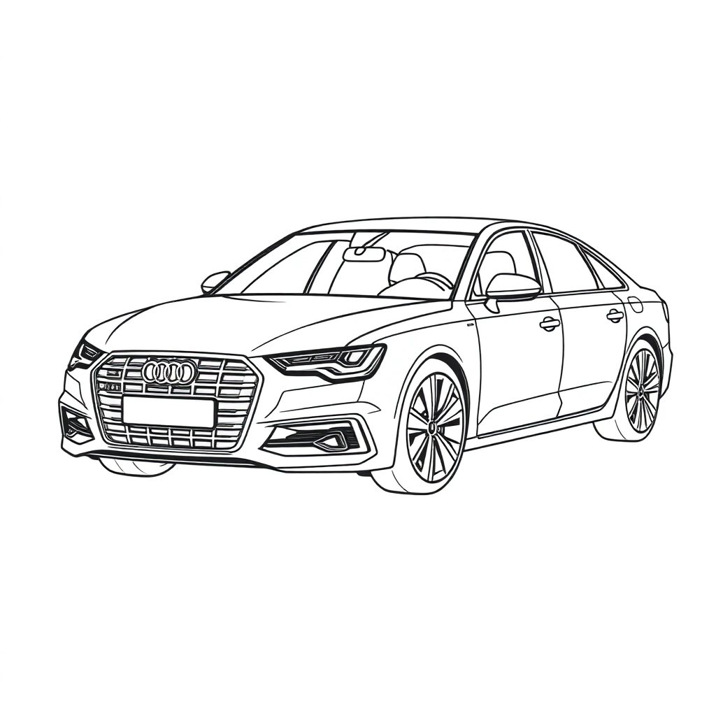 AudiA6L Coloring Pages