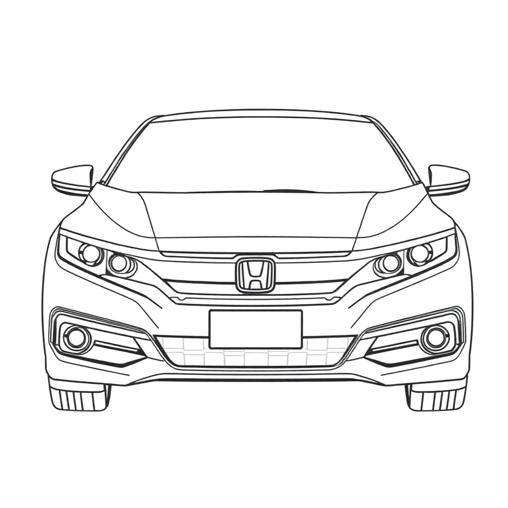 Honda Coloring Pages