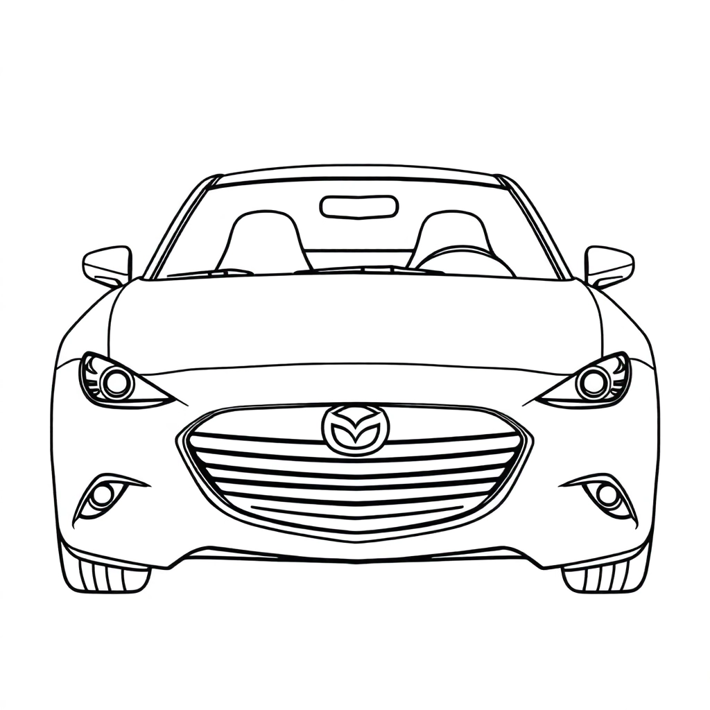 Mazda Coloring Pages