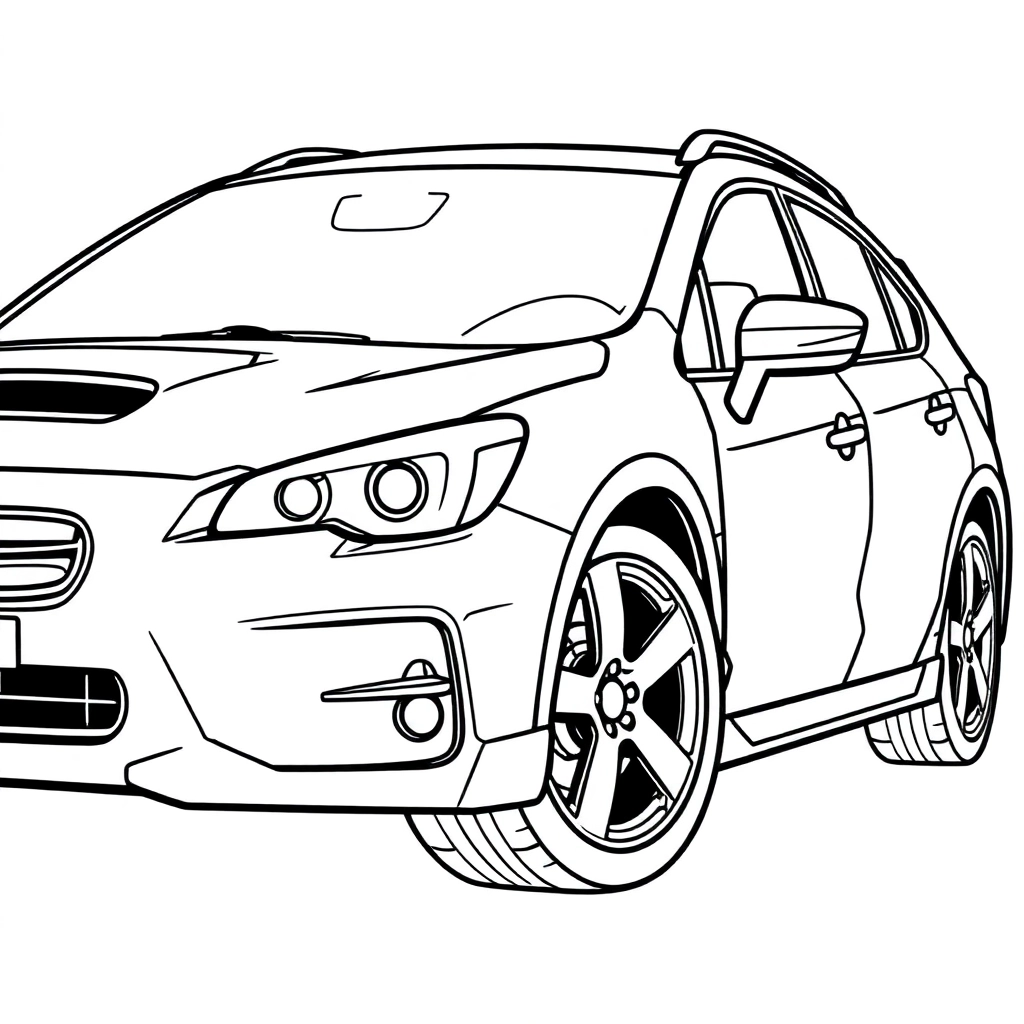 斯巴鲁 Coloring Pages