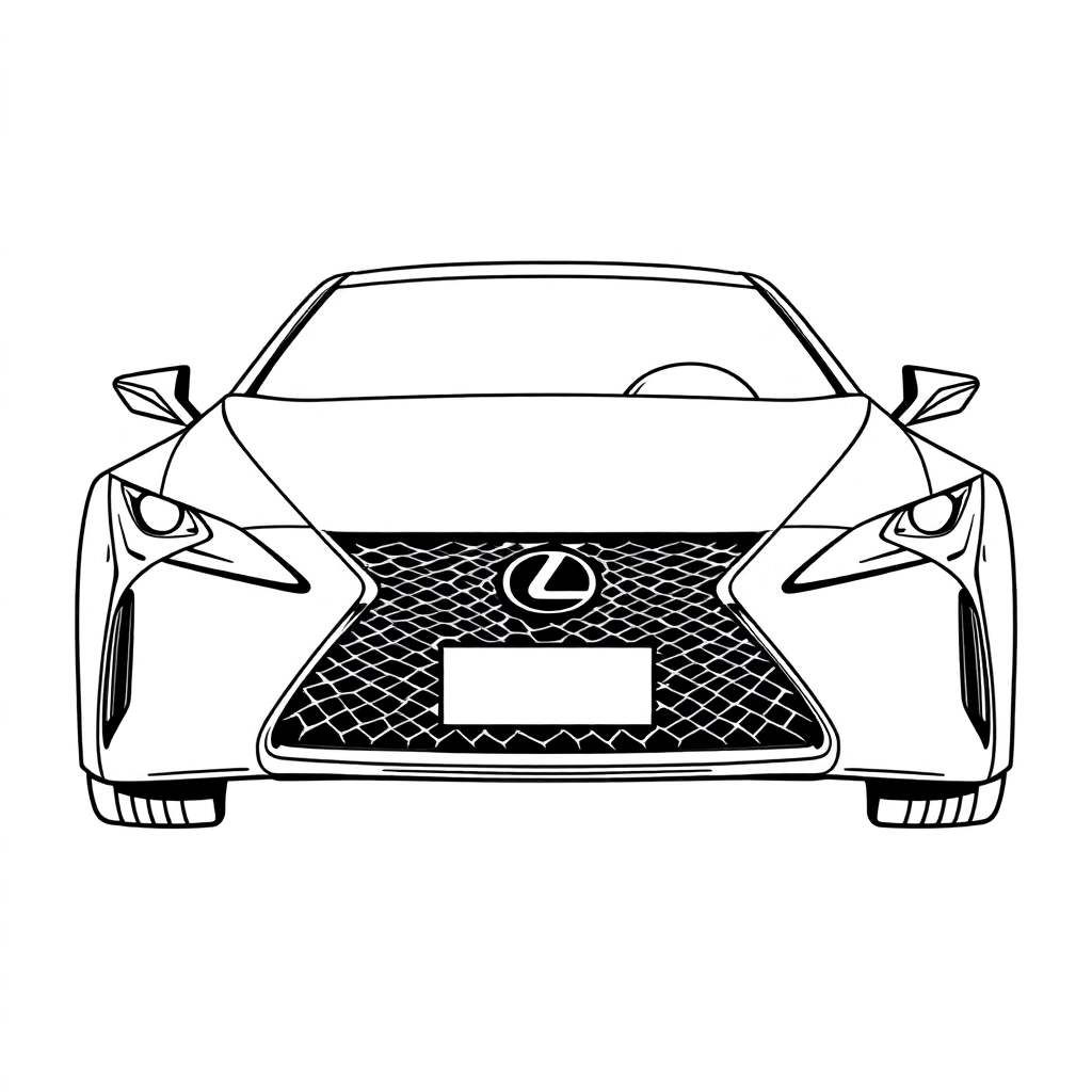 Lexus Coloring Pages