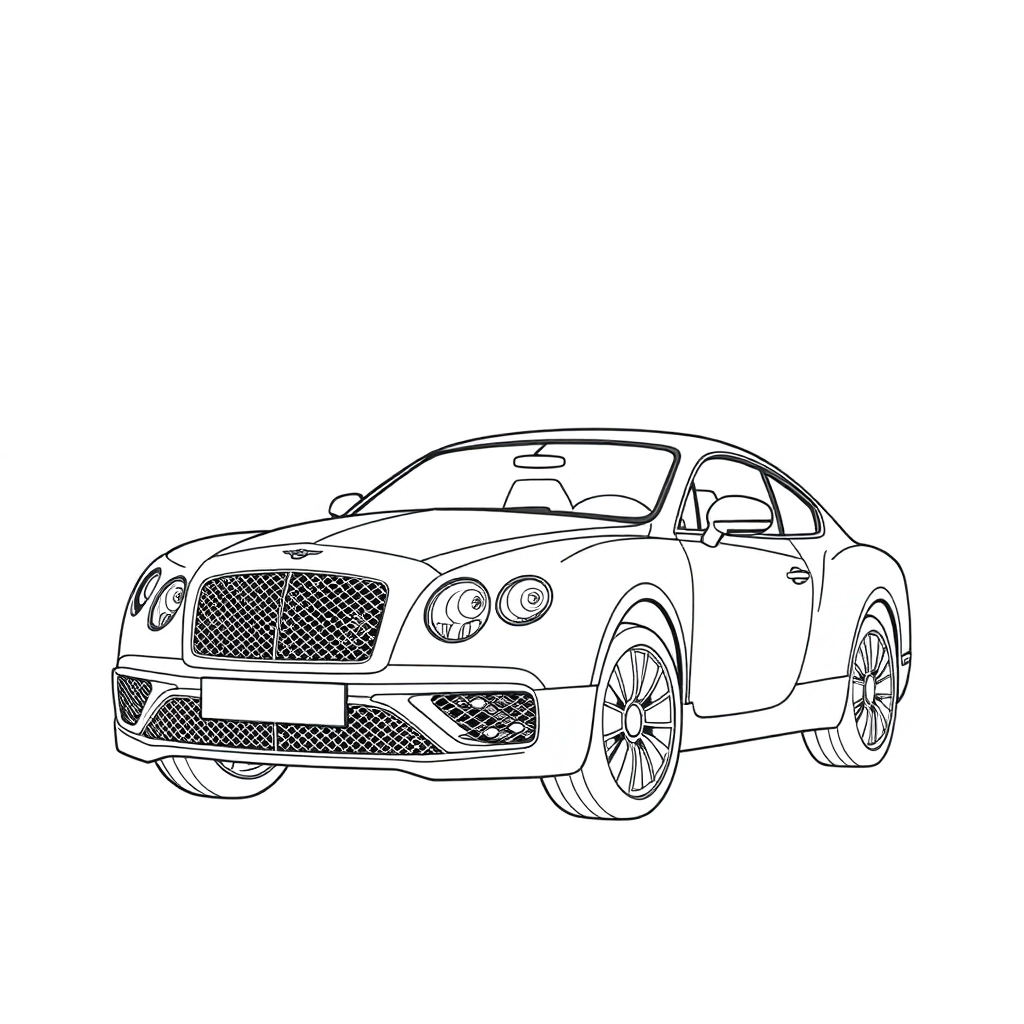 宾利 Coloring Pages
