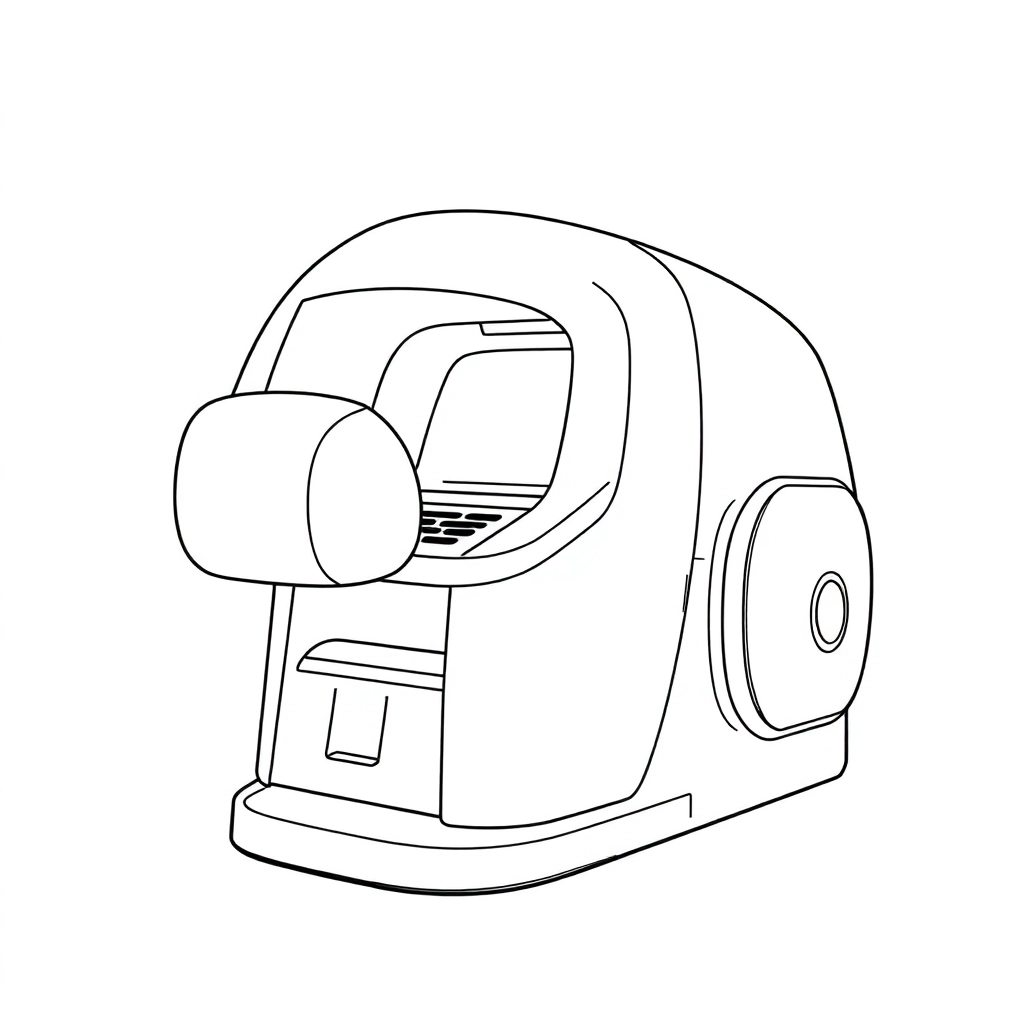 MR Simulation machine Coloring Pages