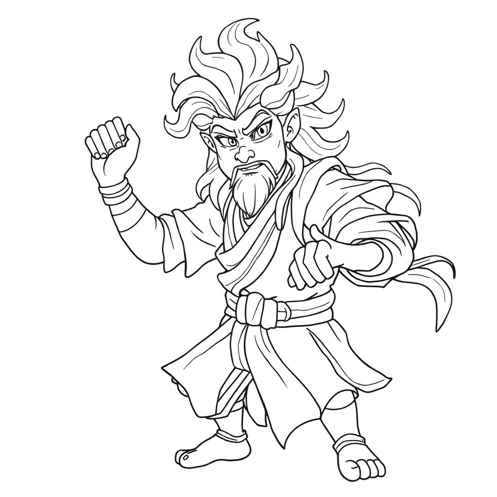 孙悟空 Coloring Pages