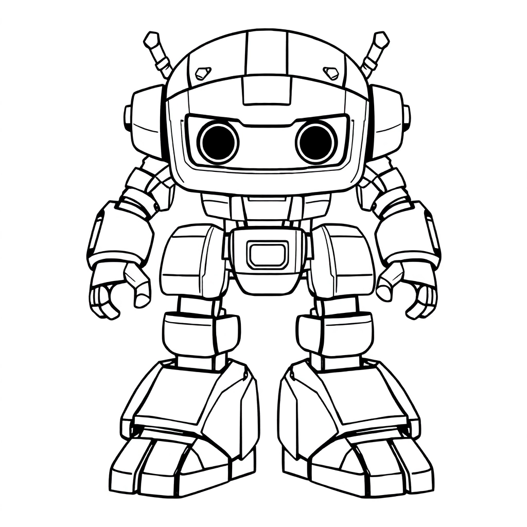 机器人 Coloring Pages