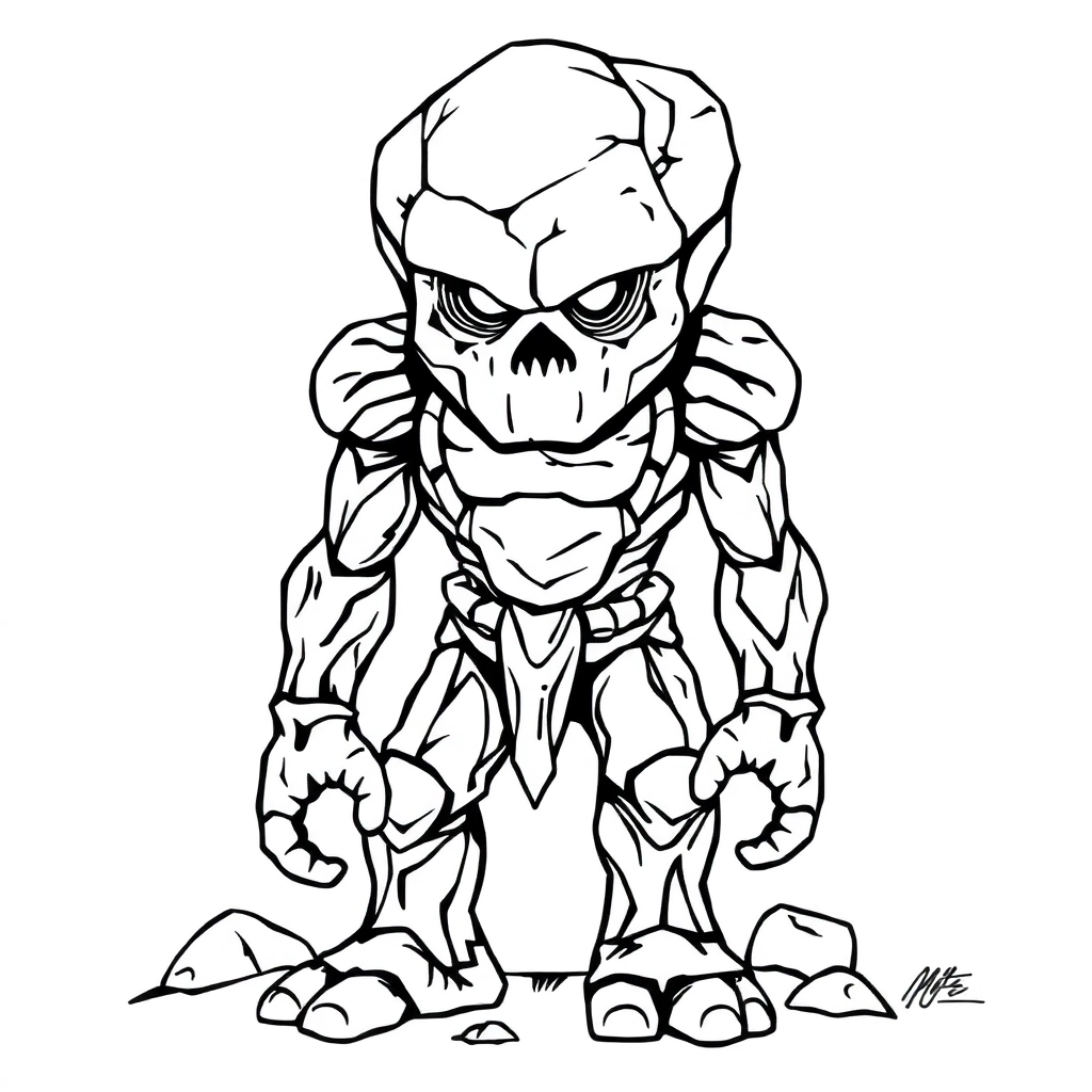 石头人 Coloring Pages
