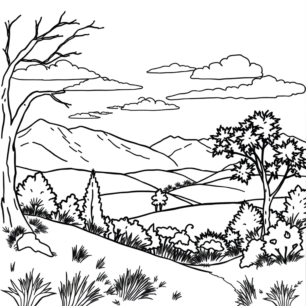 风景画 Coloring Pages