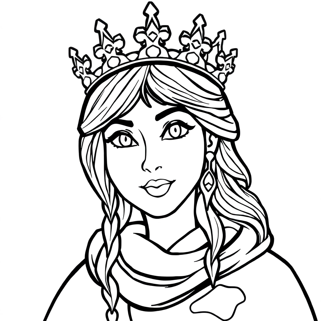 冰雪女王 Coloring Pages