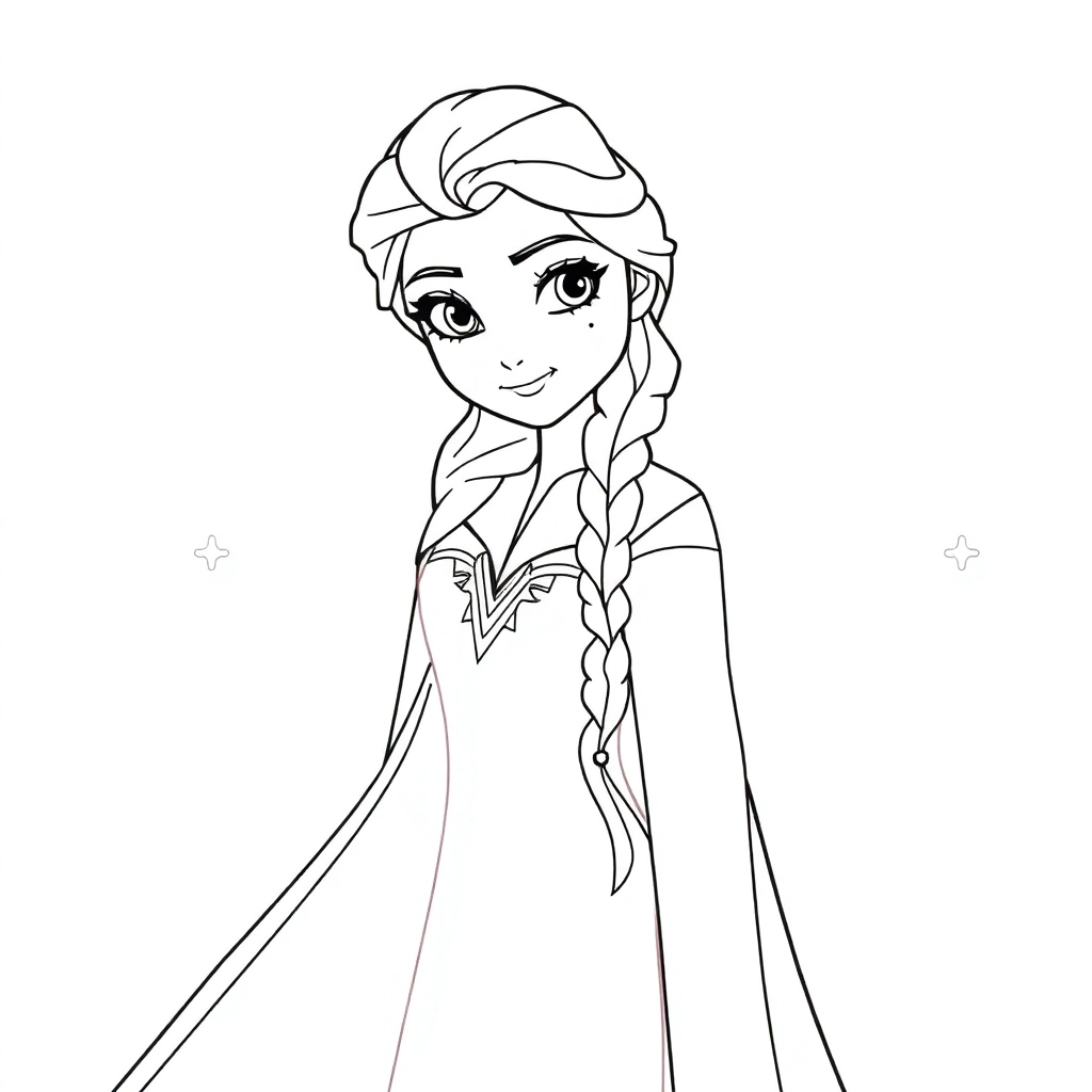冰雪奇缘 Páginas para Colorear