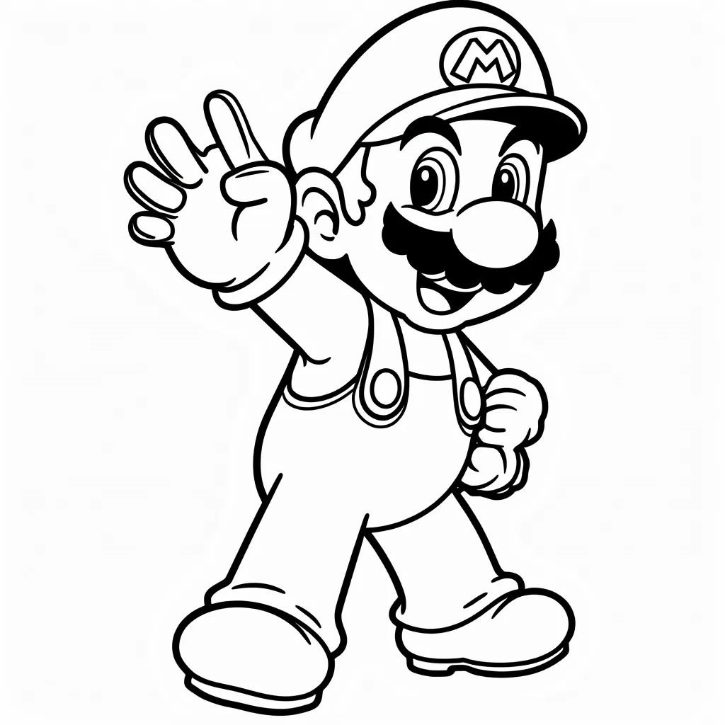 super mario coloring pages