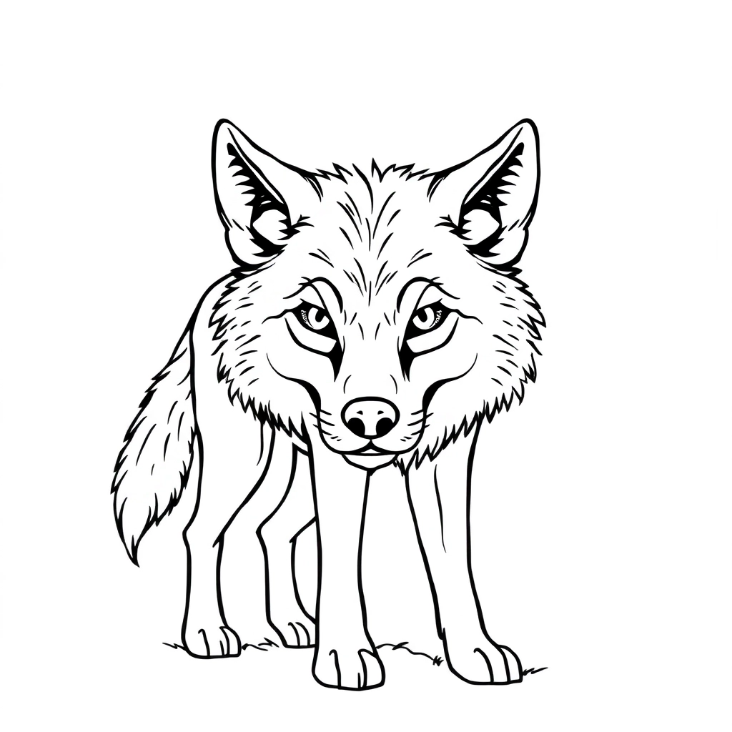 Beta wolf Páginas para Colorear