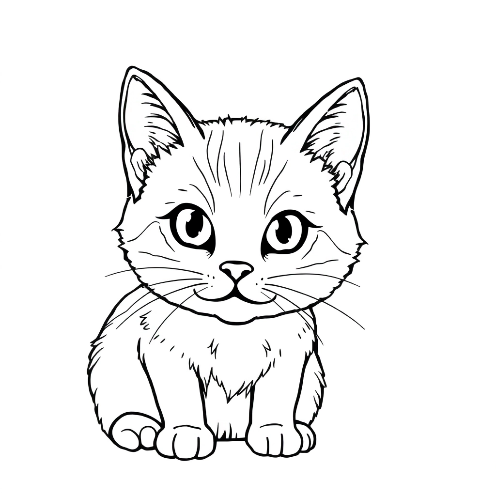 Cat Páginas para Colorear