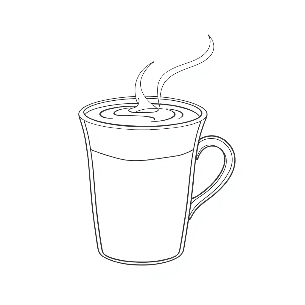 Coffee Coloring Pages
