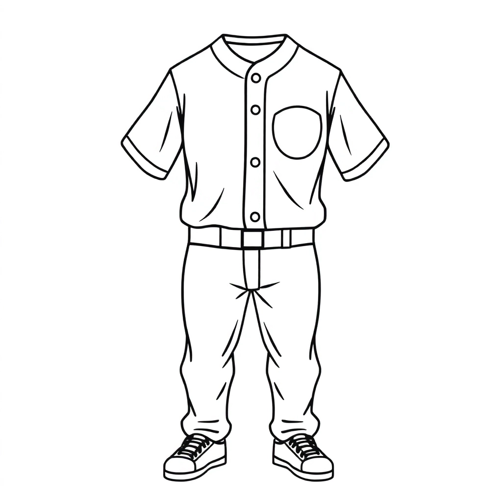 棒球服款式图 صفحات التلوين