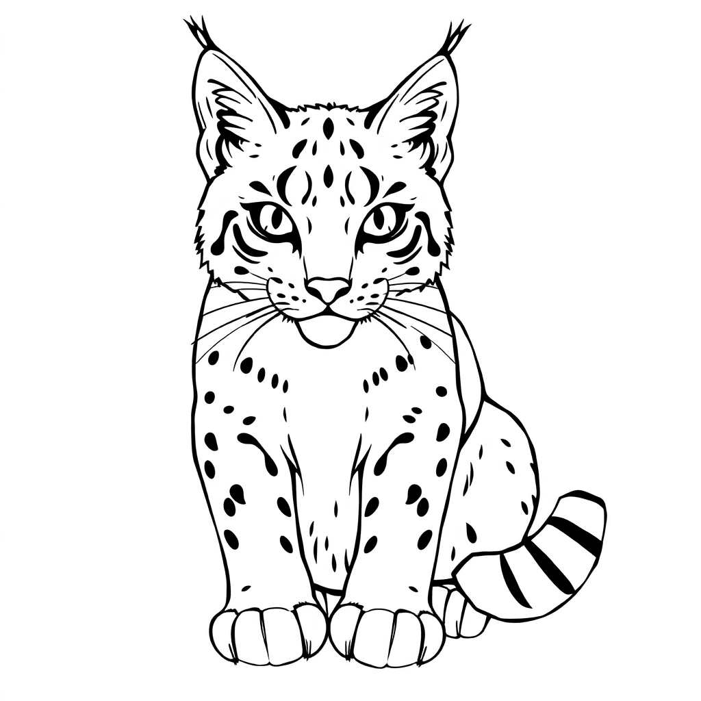 spanish lynx Coloring Pages