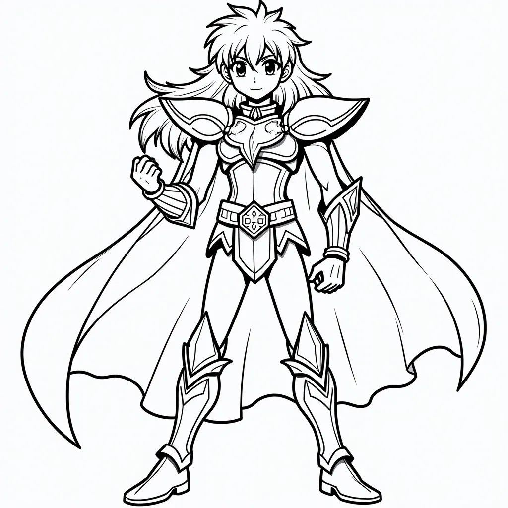 Siegfried from Saint Seiya coloring pages