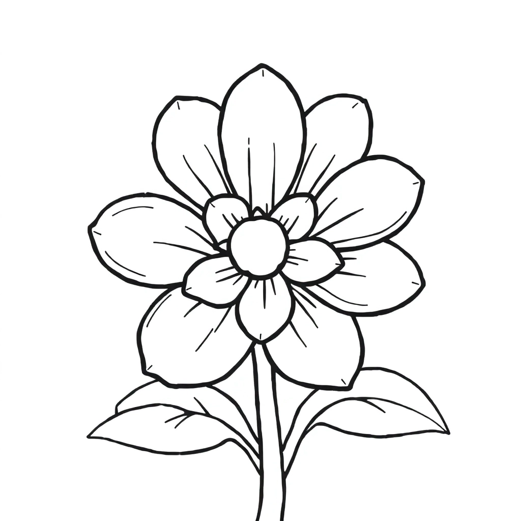 flower صفحات التلوين