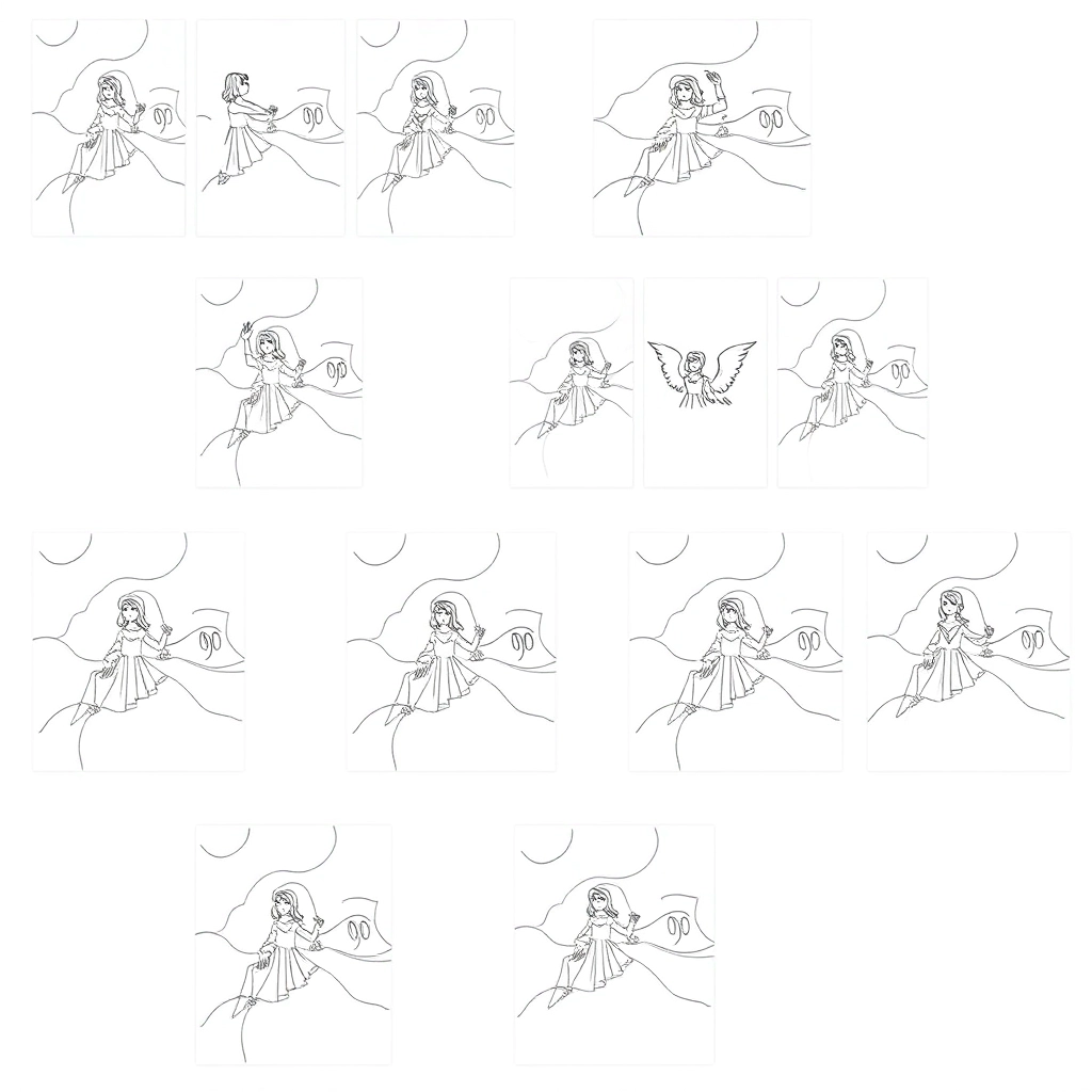 素描作业二十张 Coloring Pages